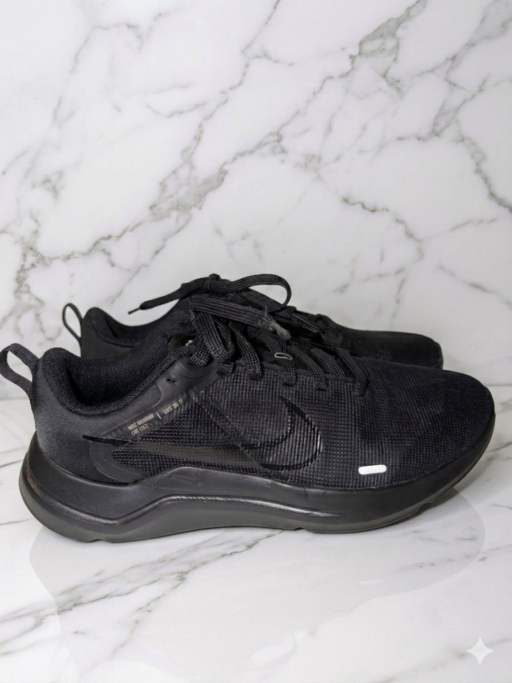 Nike Black Womens Downshifter 12 Athletic Running Shoes